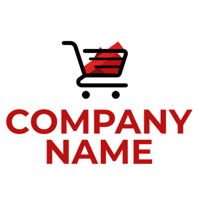Logotipo de empresa con carrito de compras - Venta al detalle Logotipo