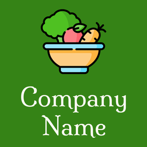 Diet food logo on a Forest Green background - Food & Drink