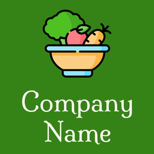 Diet food logo on a Forest Green background - Nourriture & Boisson