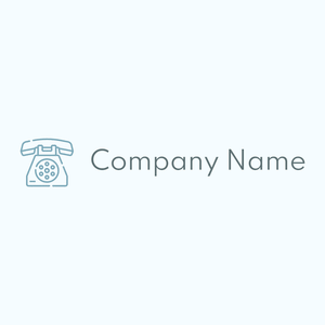 Telephone logo on a Alice Blue background - Abstrakt