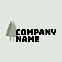 Business logo with two trees - Landscaping