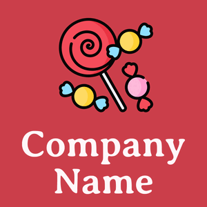 Sweets logo on a pink background - Enfant & Garderie