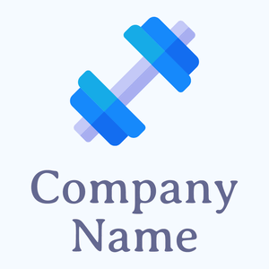 Dumbbell on a Alice Blue background - Esportes