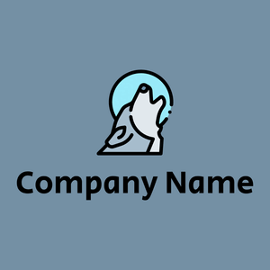 Wolf on a Bermuda Grey background - Categorieën