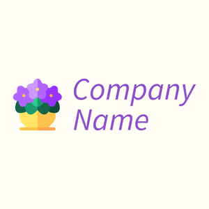 Basket Violet logo on a Floral White background - Milieu & Ecologie