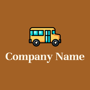 Bus logo on a brown background - Automobiles & Vehículos