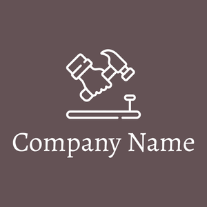 Hammer logo on a Zambezi background - Construcción & Herramientas