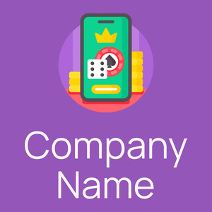 Mobile phone logo on a Deep Lilac background - Jeux & Loisirs