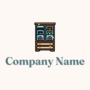 Cupboard logo on a Seashell background - Móveis