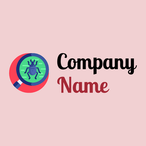 Antivirus logo on a redish background - Internet