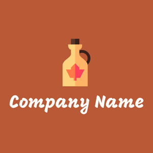 Maple syrup logo on a Smoke Tree background - Essen & Trinken