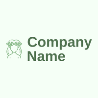 Nymph logo on a Honeydew background - Spa & Estética