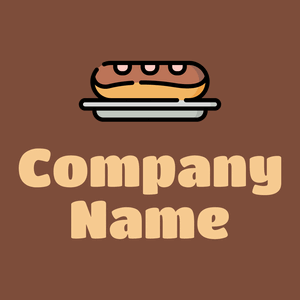 Pastry logo on a Nutmeg background - Comida & Bebida