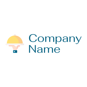 Hand Waiter logo on a White background - Essen & Trinken