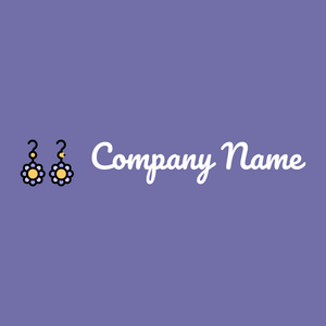 Earrings logo on a Scampi background - Mode & Beauté