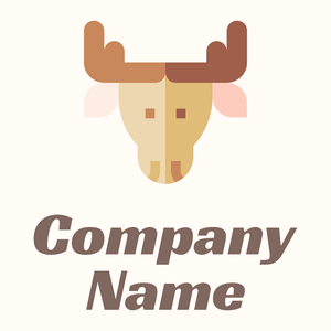 Moose on a Floral White background - Animales & Animales de compañía
