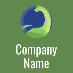 Brachiosaurus logo on a Dingley background - Animaux & Animaux de compagnie