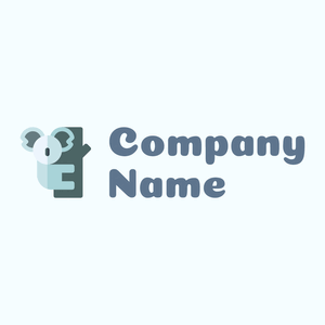 Koala logo on a Azure background - Dieren/huisdieren