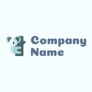 Koala logo on a Azure background - Animaux & Animaux de compagnie