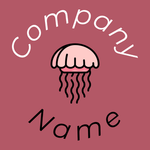 Jellyfish logo on a Blush background - Tiere & Haustiere