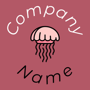 Jellyfish logo on a Blush background - Animali & Cuccioli