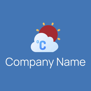 Weather app on a Steel Blue background - Communicações