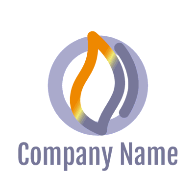 Logo falme naranja y gris - Religión Logotipo