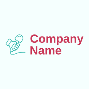 Interview logo on a Azure background - Abstracto