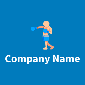 Romantic Boxing on a Cerulean background - Domaine sportif