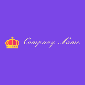 Crown logo on a Blue Violet background - Politica