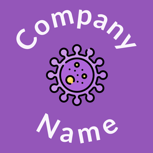 Virus on a Deep Lilac background - Medical & Farmacia