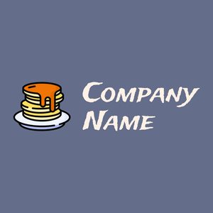Pancakes logo on a Waikawa Grey background - Nourriture & Boisson
