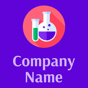 Chemistry logo on a Electric Indigo background - Industrial