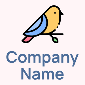Bird on a Lavender Blush background - Animais e Pets