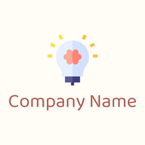 Idea logo on a Floral White background - Abstrait