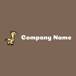 Giraffe on a Roman Coffee background - Animais e Pets