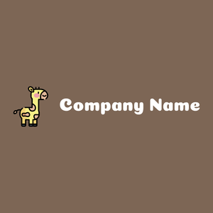 Giraffe on a Roman Coffee background - Animales & Animales de compañía