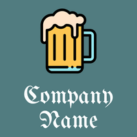 Beer logo on a Breaker Bay background - Alimentos & Bebidas