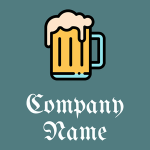 Beer logo on a Breaker Bay background - Essen & Trinken
