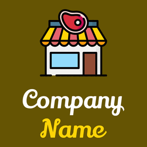 Butcher shop on a Olive background - Comida & Bebida