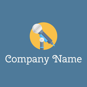 Microphone logo on a San Marino background - Computer