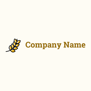 Curved Wheat logo on a Floral White background - Landwirtschaft
