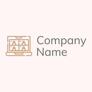 Video Conference logo on a Snow background - Abstracto