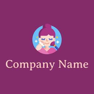 Make up logo on a Rose Bud Cherry background - Mode & Schoonheid