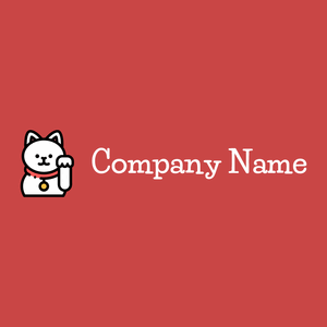 Maneki neko logo on a Dark Coral background - Sommario