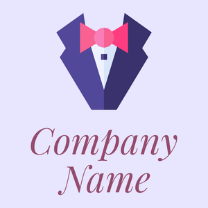 Suit logo on a purple background - Moda & Beleza