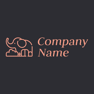 Elephant logo on a Bastille background - Animales & Animales de compañía