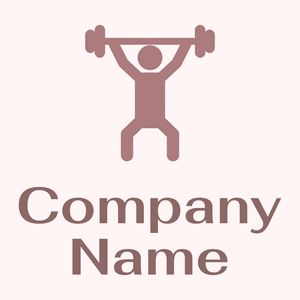 Weightlifting logo on a Snow background - Deportes