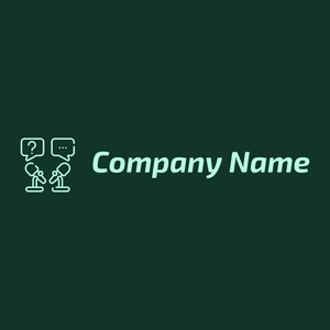 Interview logo on a Zuccini background - Computer