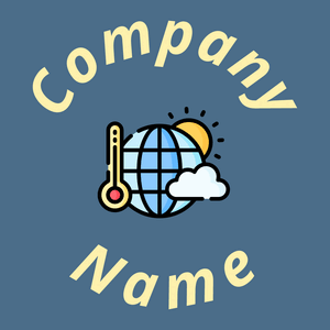 Climate logo on a Wedgewood background - Ecologia & Ambiente